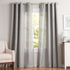 Exclusive Home Loha Linen Grommet Top Curtain Panel Pair, 54"x108", Dove Grey...