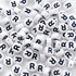 100PCS Letter Beads White Round Acrylic Alphabet Beads Letter R Beads for Jewelry Making Bracelets Necklaces Key Chains DIY 4X7mm...
