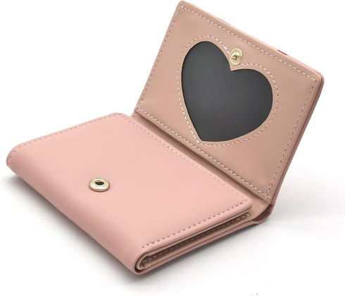 Small Trifold Cute Kawaii Strawberry Wallet for Women Girls(Pink)...