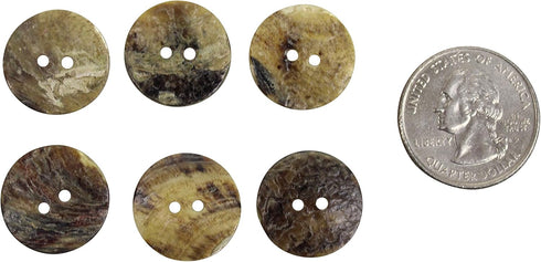 Akoya Mother of Pearl Shell Buttons: 28L, 0.70", 18mm (AR-384-28L) C10 (50)...