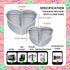 beyonday 2pcs Heart Shaped Cake Pan with Removable Bottom, 4 inch & 6 inch Aluminum Alloy Heart Cake Trays for Birthday Party Wedding Anniversary ...