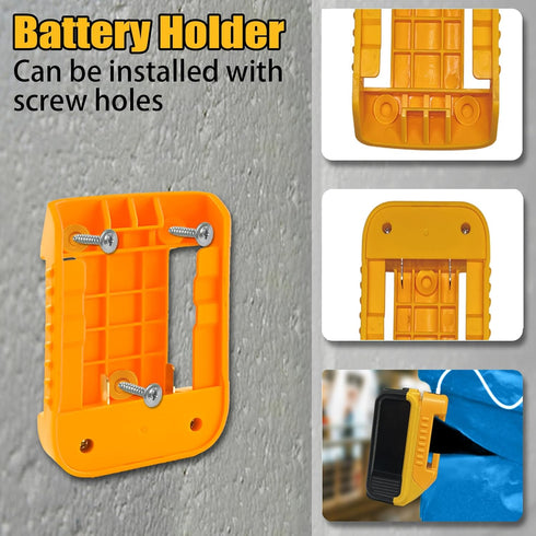 2Pcs for Dewalt Battery USB Charger Adapter, Battery Holder for Dewalt 20V DCB200 DCB201, with Type-C and USB Fast Charging Adapter...