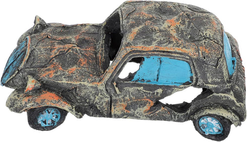 Car Wreck Decoration Underwater Imitation Car Fish Tank Ornament Car Aquarium Ornament Fish Tank Wreck Car Aquarium Decorations Reptile Cave Hut S...