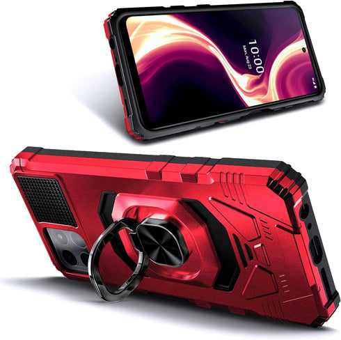NZND Compatible with Boost Mobile Celero 5G Plus Case 2023 7.0" (Plus Version Only) with Tempered Glass Screen Protector, Full-Body Protective [Mi...