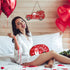 2 Pieces Valentine's Day Decor Valentine's Day Heart Sign Valentine's Day Wooden Wall Decor Happy Valentine's Day Truck Hanging Decorations for Ho...