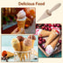 Wood Cone Roller Pizzelle Roller Krumkake Ice Cream Cone Roller Mold Natural Waffle Cone Roller Wooden Mini Waffle Cones Pastry Decorating Baking ...