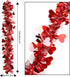 LOMIMOS 32.8 Ft Valentine's Day Tinsel Garland,Shiny Hanging Decor for Wedding Engagement Anniversary Party Supplies(Red White)...
