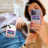 Glitter Self Adhesive Card Holders for Back of Phone, Leather RFID Phone Wallet Pockets Stick On, Credit Card Holders Sleeve for Phone Case, Rose ...
