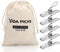 40 Pack Wire Clothes Pins Heavy Duty Outdoor, Stainless Steel ClothesPins for Hanging Clothes, Metal Clothes Pegs, Clothing Clips, Laundry Pins 1....