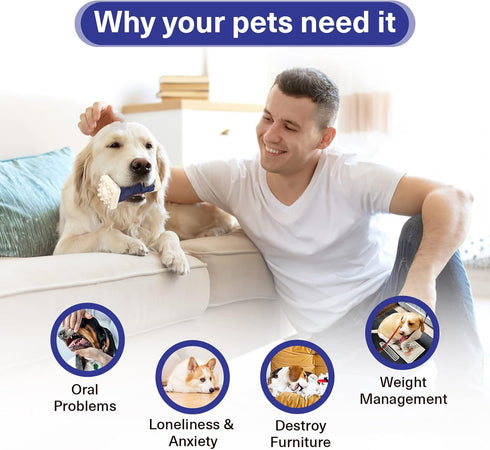PcEoTllar Dog Toys for Aggressive Chewers, Indestructible Dog Chew Toys, Dog Puzzle Toys with Beef Flavor, Interactive Dog Toys, Safe Rubber, for ...