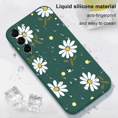 for Samsung Galaxy S22 Plus Case, S22 Plus Phone Case Fashionable Flowers Designs Soft Silicone Drop Protective Fingerprint Women for Samsung Gala...
