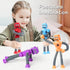 4 Pcs Telescopic Suction Cup Robot Toy, Coolest Pop Tubes Sensory Toys for Toddlers, Educational Fidget Toys Robot Party Favors for Anxiety Kids f...