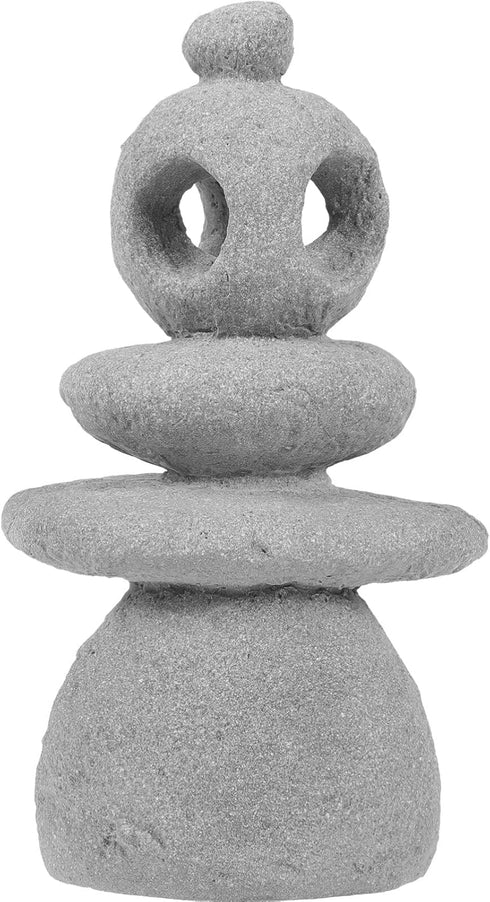 GANAZONO Zen Stones Handmade Rocks Statues Bonsai River Stone Rock Sculpture Stacked Stone Figure for Office Relaxing Yoga Meditation Fish Tank Fa...