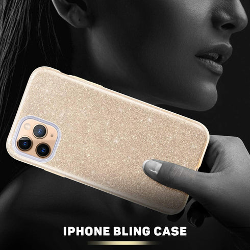 MATEPROX Compatible with iPhone 11 Pro Max case,Bling Sparkle Girls Women Protective Case for iPhone 11 Pro Max 6.5 inch(Gold)...