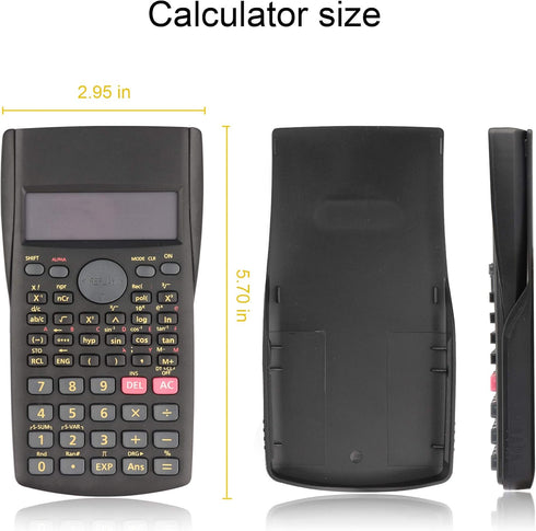 2-Line Engineering Scientific Calculator Function Calculator for School and Business (HY-82MS)...