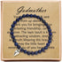 Godmother Gift - Bead for Godmother Bracelet with Message Card & Gift Box - Godmother Gifts from Godchild...