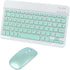 Bluetooth Wireless Keyboard and Mouse Combo,Ultra-Slim Ergonomic Small Rechargeable Bluetooth Keyboard Mouse Set for Apple iPad iPhone Samsung Tab...