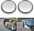 2 Pieces Blind Spot Mirror - PSLER 2" Round HD Glass Convex Rear View Mirror with Frame, 360° Wide Angle Side View Mirror Accessories with Self Ad...