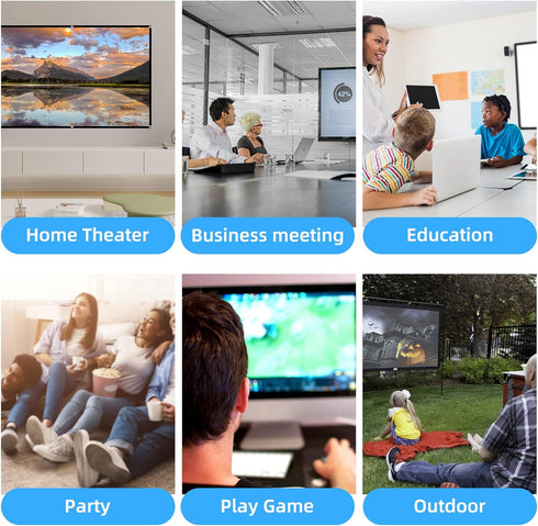 Projector Screen,72“ 4K 16:9 HD Rear Front Projector Screens Mini Foldable Projection Screen Double-Sided Portable Outdoor Indoor Projector Screen...