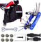 YBEKI Bike Repair Tool Kits - Bicycle Tool Set with Saddle Bag and Bicycle multi-tool Chain Tool (blue Tool kits 10 in 1 + Bag)...