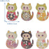TENDYCOCO 50pcs Sewing Buttons Multicolored Cat Shaped 2 Holes Wood Printing Sewing Buttons (Mixed Color)...