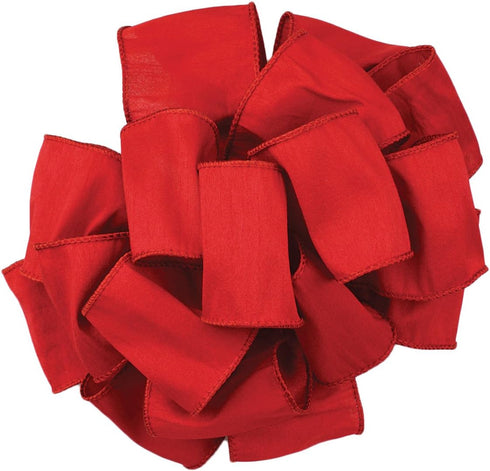 Offray Wired Edge Anisha Craft Ribbon, 2-1/2-Inch Wide by 10-Yard Spool, Red...