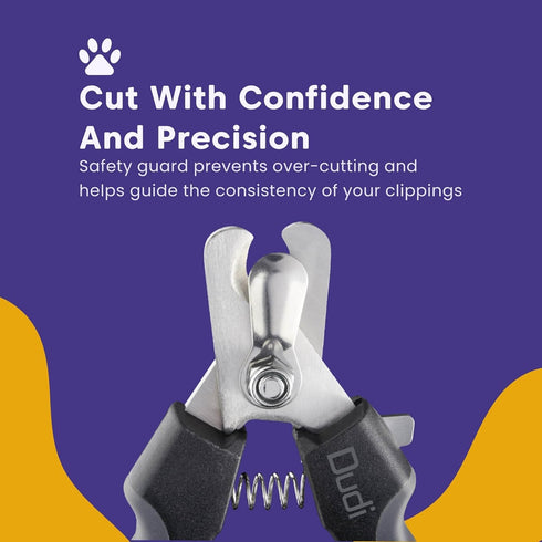 Pet Dog Nail Clippers for Large Dogs Thick Nails - Heavy Duty Dog Nail Trimmers with Razor Sharp Blade and Easy to Use Dog Nail File with Safety G...