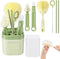 Portable Baby Bottle Brush&Travel Baby Bottle Drying Rack-Baby Bottle Cleaning Silicone Brush Kit, Silicone Nipple Cleaner Brush, Straw Brush, New...