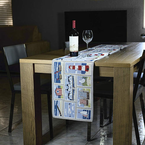 Homvare Table Setting Full Length Runner for Holiday Dinner, Friends & Family Gathering, Festivities, Cocktail Parties, Home Décor, Woven Tapestry...