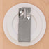 Encasa Cotton Cloth Napkins | Set of 12 | Size 17"x17" | Grey Solid Color | Machine Washable...