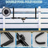 2Pcs Adjustable Pool Pole Hanger, Double Pool Hooks for Poles, Mental Pool Fence Hooks for Hanging Pool Equipment Hooks, Pool Pole Hooks for Pool ...