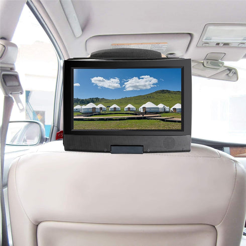 DVD Player Headrest Mount Holder Portable DVD Player Mount Car Back seat Headrest Holder for Swivel & Flip Portable DVD Player 7 inch to 12 inch -...