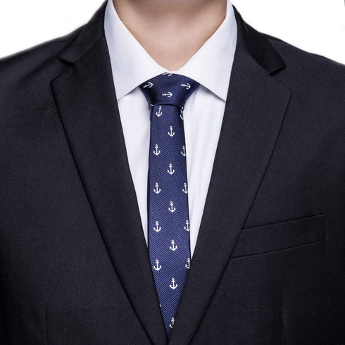 AUSKY 4 PACKS Mens Slim Tie 2 inch Wide Fashion Textured Skinny neckties for Men Boys...