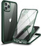 Designed for iPhone 11 Pro Max Full Body Case, Full Body Rugged Case with Built-in 9H Tempered Glass Screen Protector for iPhone (Midnight Green)....