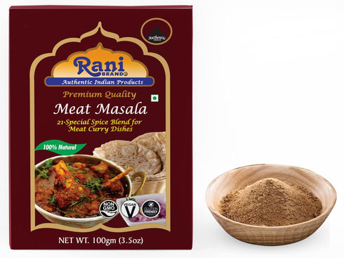 Rani Meat Curry Masala 21-Spice Blend 3.5oz (100g) ~ All Natural | Vegan | No Colors | Gluten Friendly | NON-GMO | Indian Origin...