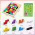 FFTROC Wooden Puzzles for Kids Ages 4-8 8-10 Thick Colorful 3D Russian Blocks and Brain Teaser Tangram Jigsaw STEM Intelligence Toys Educational G...
