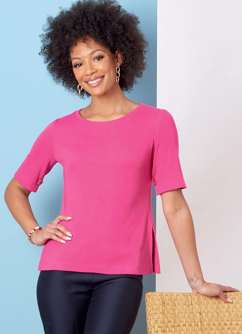 Butterick Misses' Knit Top Sewing Pattern Kit, Design Code B6874, Sizes 16-18-20-22-24...