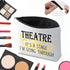 CMNIM Drama Makeup Bag Comedy Tragedy Mask Gift For Drama Theater Lover Cosmetic Pouch Bag Theatre It's A Stage I'M Going Through (LOVE Drama Make...