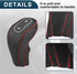 Gear Shift Knob Cover for Buick Encore 13-15 with Red Stitches Durable | Interior Transmission Shifter Boot Lever Cover Black Faux Leather 1 Pcs...