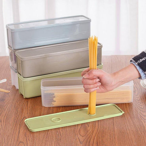 Guardians Pasta Container Noodle Food Storage Spaghetti Keeper Box with White Cover...