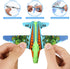 12 Pack Airplane Launcher Toys for Kids, 2 Launchers and 10 Foam Glider, Indoor Outdoor Flying Toys for Boys Girls 4-8 Years Old, Plane Party Favo...