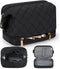 NUBILY Makeup Bag Waterproof Cosmetic Bag Travel Makeup Bag Double Layer Makeup Organizer Bag Large Cosmetic Travel Bag Portable Make Up Bag for W...