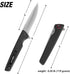 FLISSA Pocket Knife, Folding EDC Knife, 4 inch D2 Blade, G10 Handle, for Outdoors, Hiking, Camping, Black...
