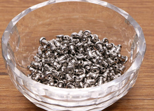 Shapenty Stainless Steel Earnuts Clutches Earring Safety Backs Stopper Replacements Earring Backing Jewelry Making Findings (Stainless Steel, 200P...