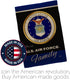 Air Force Proudly Family Burlap Garden Flag - Armed Forces USAF United State American Military Veteran Retire Official - House Decoration Banner Y...