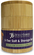 Totally Bamboo Triple Salt Cellar, 3 Tier Bamboo Kitchen Salt and Pepper Storage Box with Magnetic Swivel Lids...