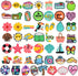50PCS Summer Different Pencil Topper Decoations Cute PVC Pencil Toppes Lovely Black Clip Pencil Decoration Accessories for Pupil/Junior Students G...