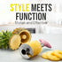 Zulay Kitchen Stainless Steel Pineapple Corer & Slicer + Eye Removal Tool – Heavy Duty Pineapple Cutter with Reinforced Blade – Effortless Pineapp...