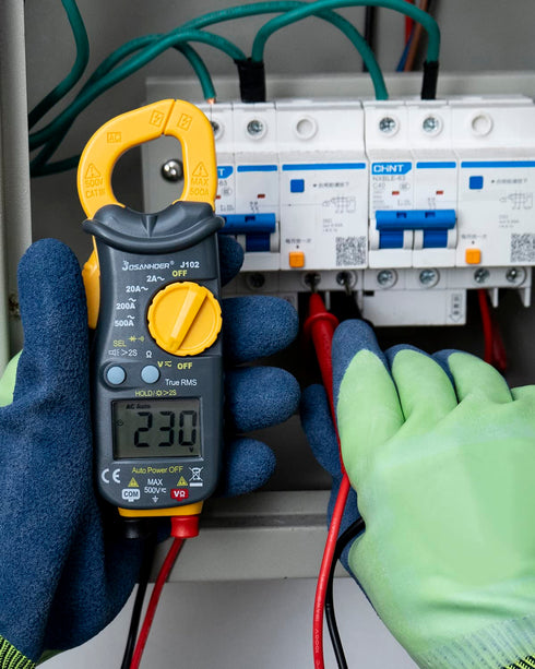 2000 Count Digital Clamp Meter, JOSANHOER Multimeter Tester, Volt Meter Auto-Ranging, Measures Resistance, Continuity, Diodes, AC Current Voltage ...