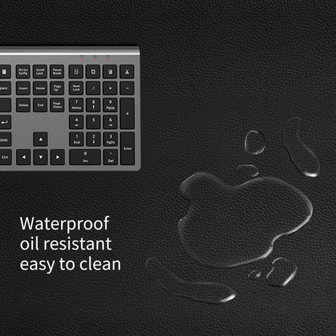 Leather Mouse Pad, Desk Pad, Keyboard Pad, Non-Slip PU Leather Office Desk Mat, Laptop Desk Pad, Waterproof Desk Writing Pad for Office and Home -...